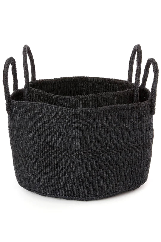 Large Floor Basket (1) for Storage - Black