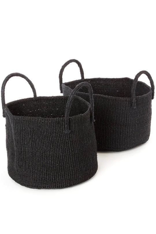 Large Floor Basket (1) for Storage - Black