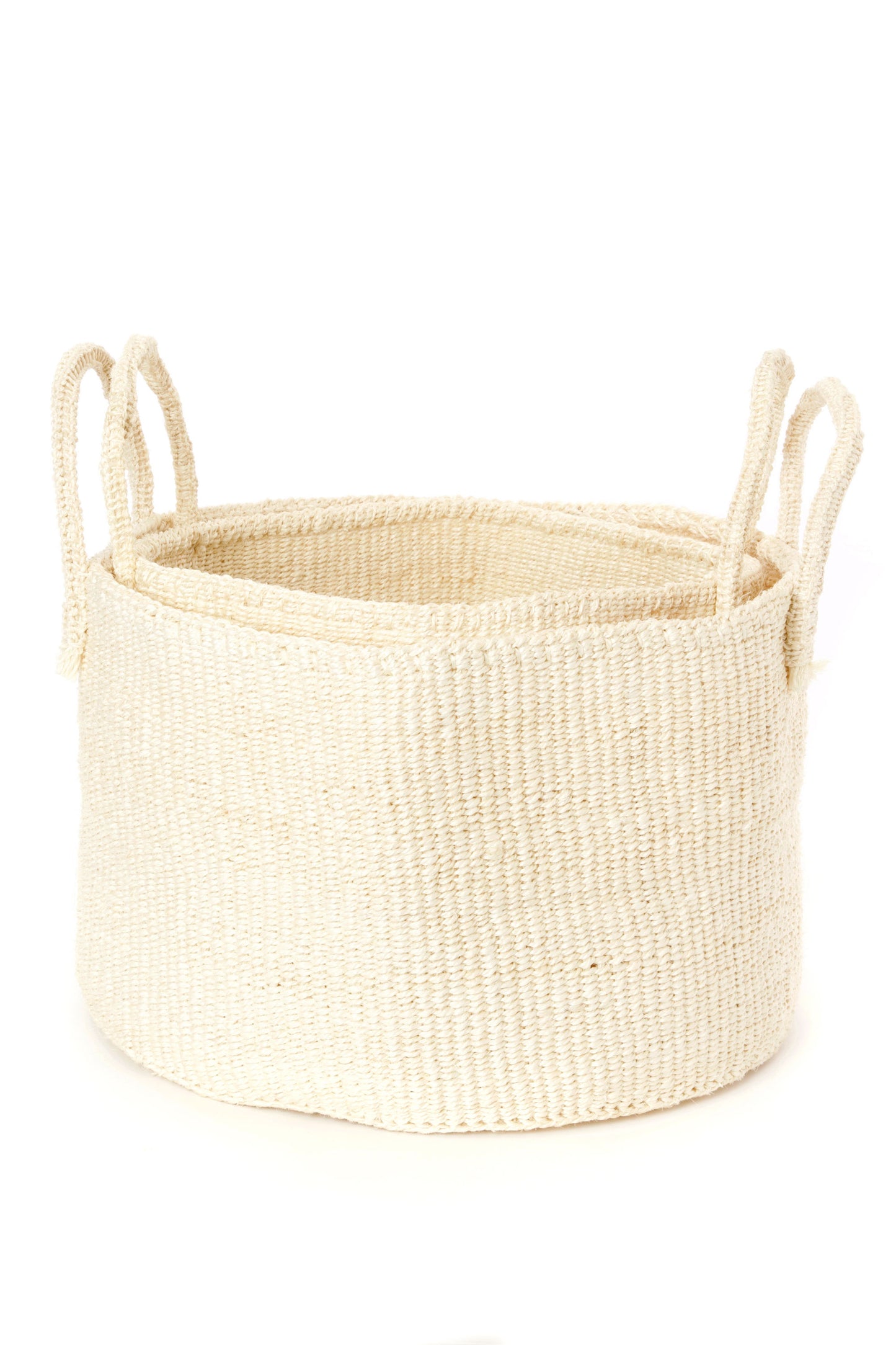 Large Floor Basket (1) for Storage - Natural