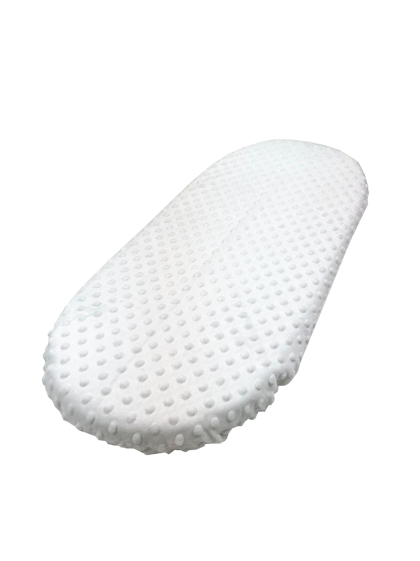White Minky Dot - Custom Made Fitted Sheet