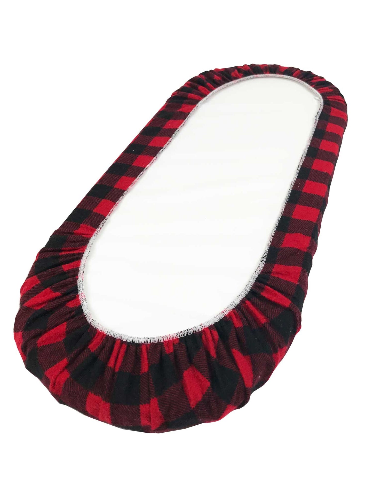 Buffalo Plaid in Red and Black Cotton - Custom Made Fitted Sheet