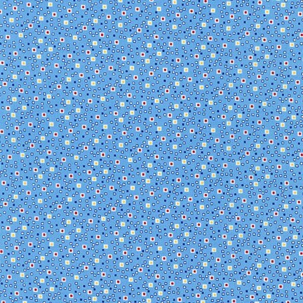 Modern Blue Dot Cotton - Custom Made Fitted Sheet
