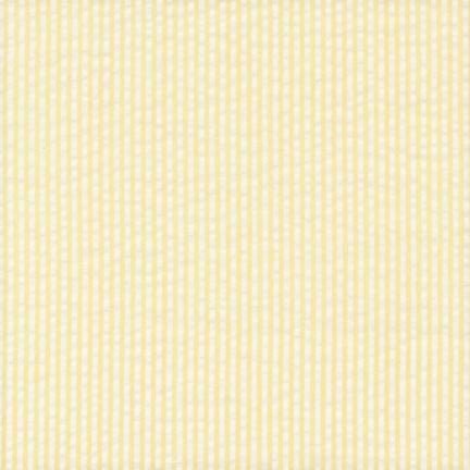Yellow Seersucker Stripe in Cotton - Custom Made Fitted Sheet