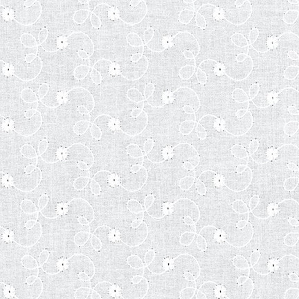 White Eyelet Cotton - Custom Made Fitted Sheet