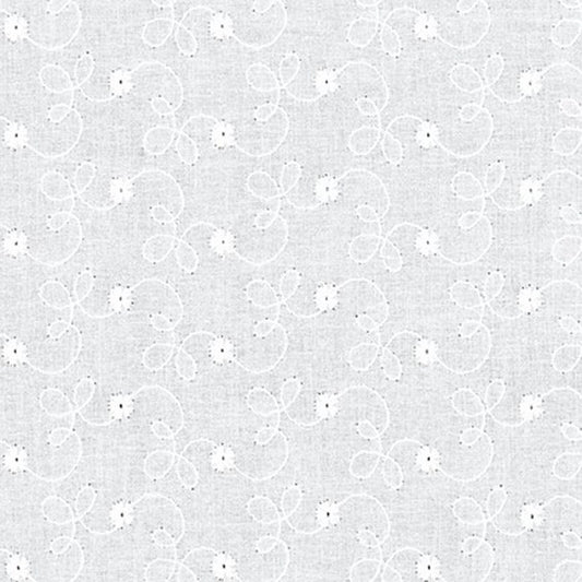 White Eyelet Cotton - Custom Made Fitted Sheet