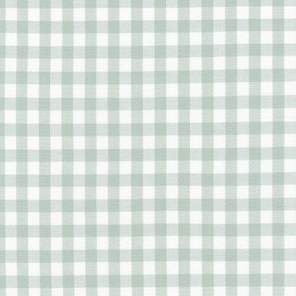 Light Sage Green Cotton Gingham - Custom Made Fitted Sheet
