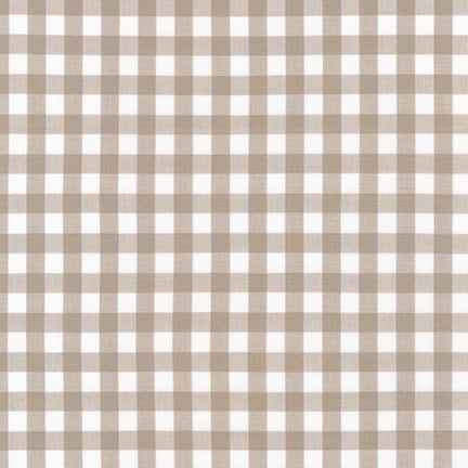 Light Brown Cotton Gingham - Custom Made Fitted Sheet