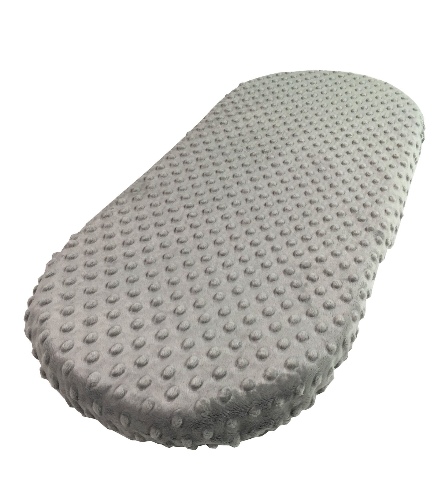 Gray Minky Dot - Custom Made Fitted Sheet