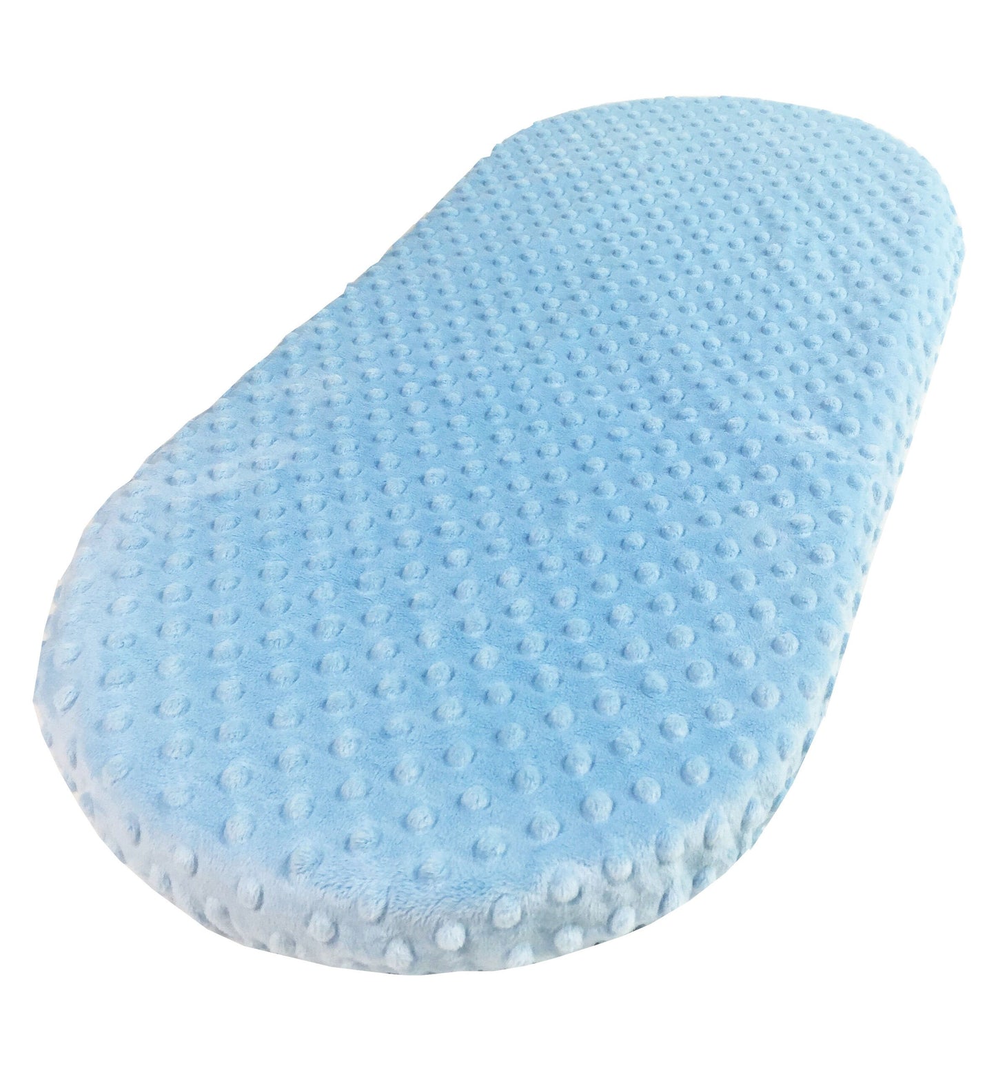 Blue Minky Dot - Custom Made Fitted Sheet