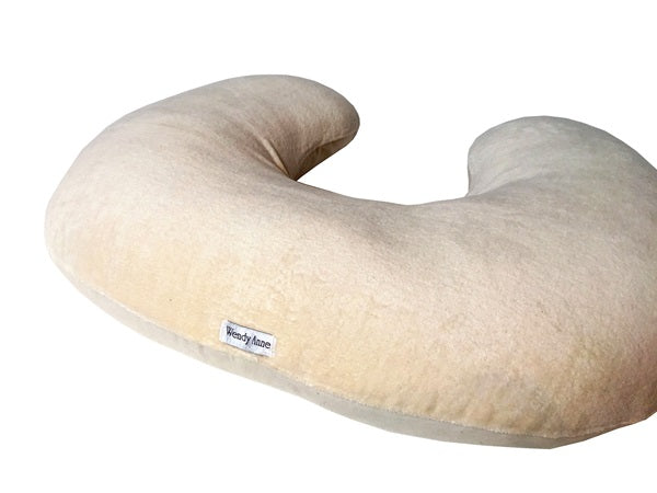 custom nursing pillow cover in organic cotton velour made for Boppy pillow