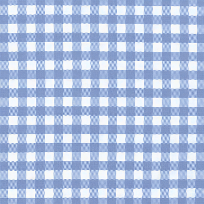 a repeating pattern of blue and white checkered squares, creating a visually appealing and textured design.