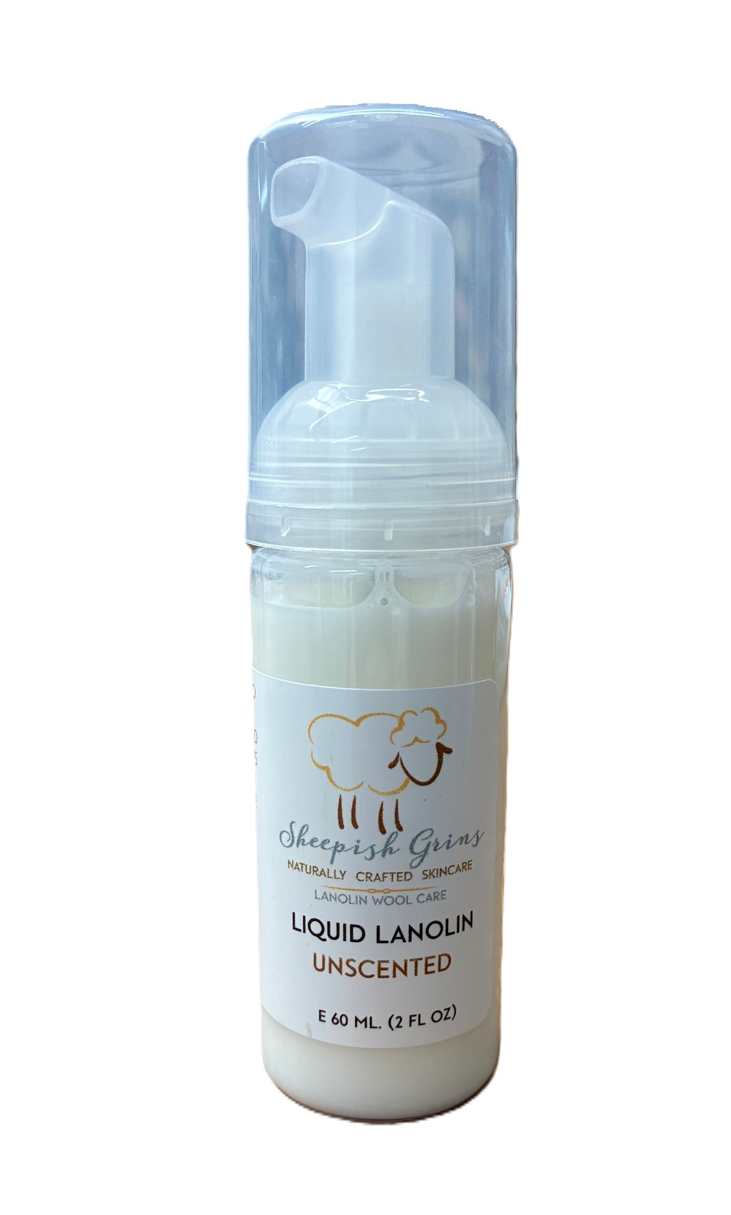 Lanolin Liquid Unscented Foaming Mini Wash 2 oz