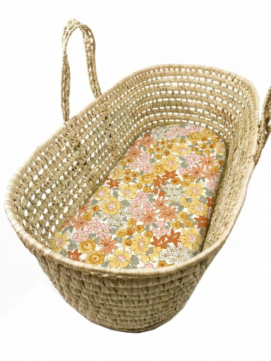 Golden Floral - Custom Fitted Sheet