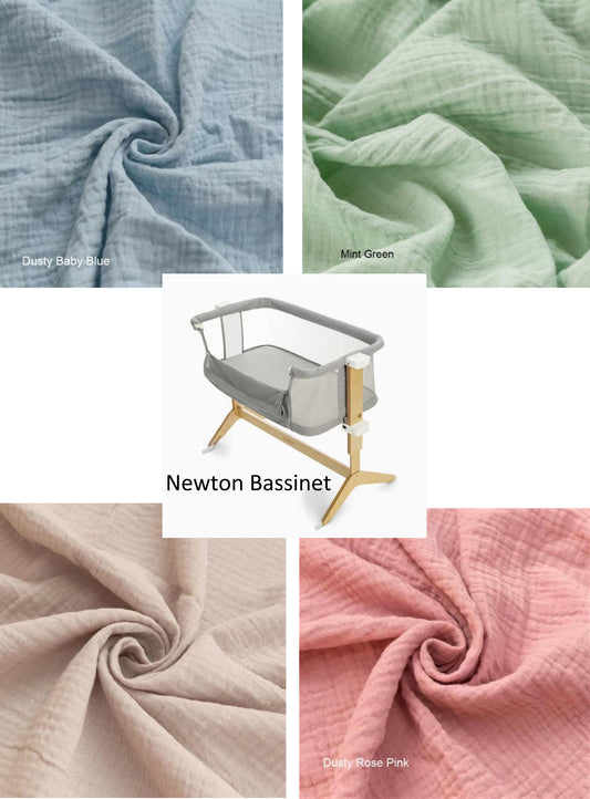 Newton Bassinet Custom Made Fitted Sheet - Organic Cotton Gauze