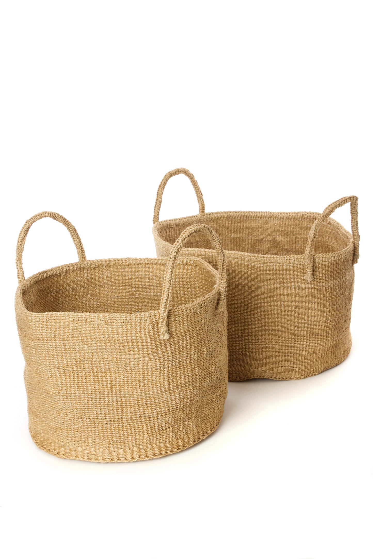 Large Floor Basket (1) for Storage - Sand