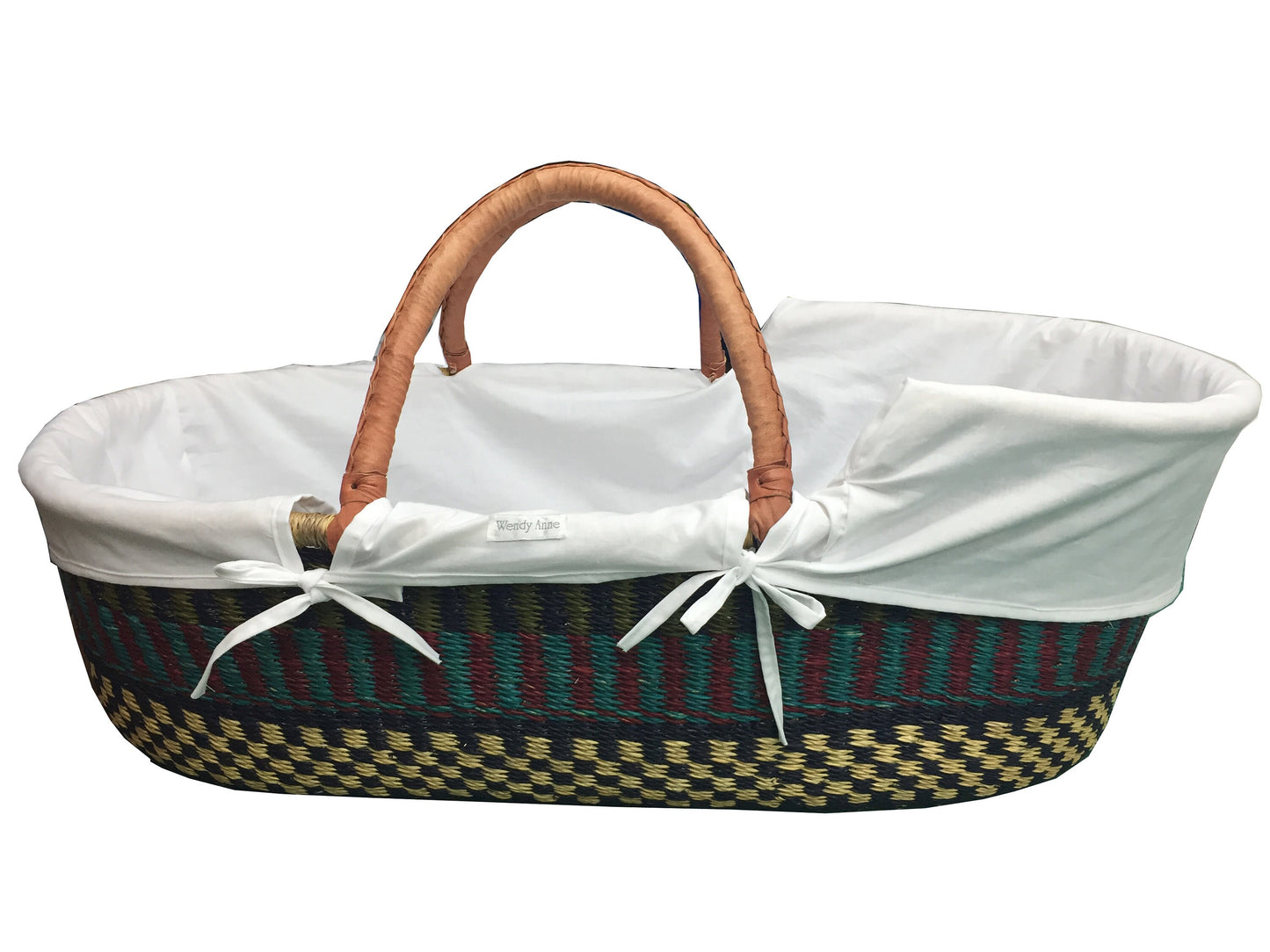 Traditional Liner Cover for Ghanaian African Style Moses Basket - Custom Made