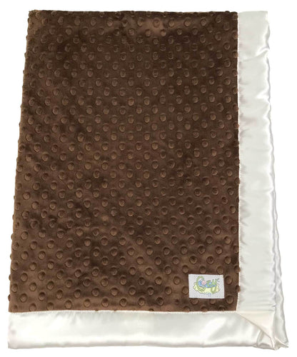 Minky Dot Baby Blanket - Choose Color and Size - Lovey, Stroller, Crib