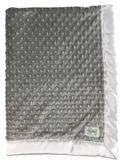 Minky Dot Baby Blanket - Choose Color and Size - Lovey, Stroller, Crib