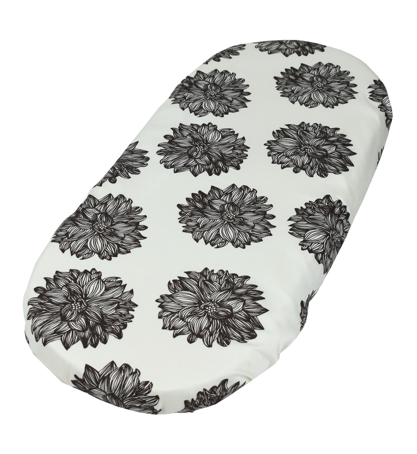 Evelyn Dahlia Flower by Harmony Arts - Organic Cotton - Custom Made Fitted Sheet