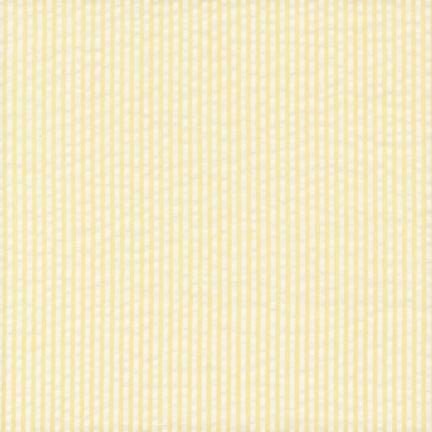 Yellow Seersucker Stripe in Cotton - Custom Made Fitted Sheet