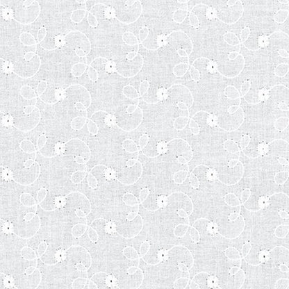 White Eyelet Cotton - Custom Made Fitted Sheet