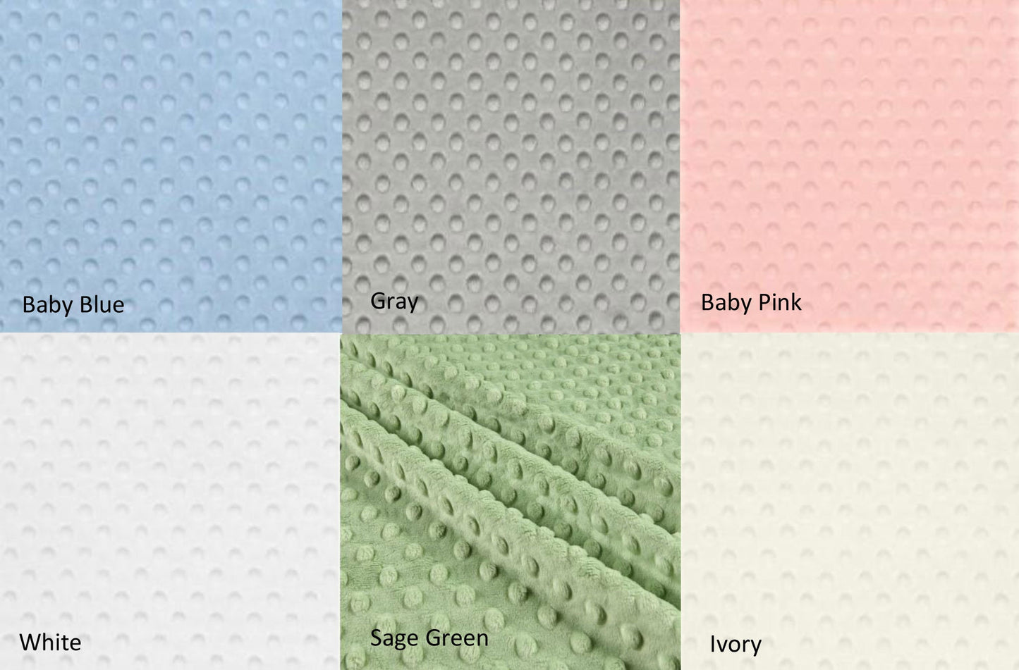 Changing Pad Cover in Minky Dot Fabric - Custom Size