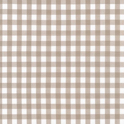 Light Brown Cotton Gingham - Custom Made Fitted Sheet