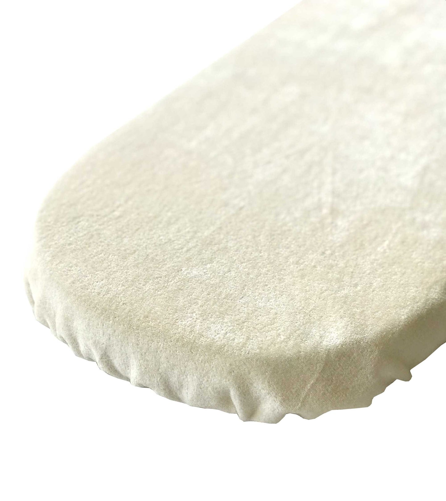 Natural Ivory Velour Organic Cotton - Custom Fitted Sheet